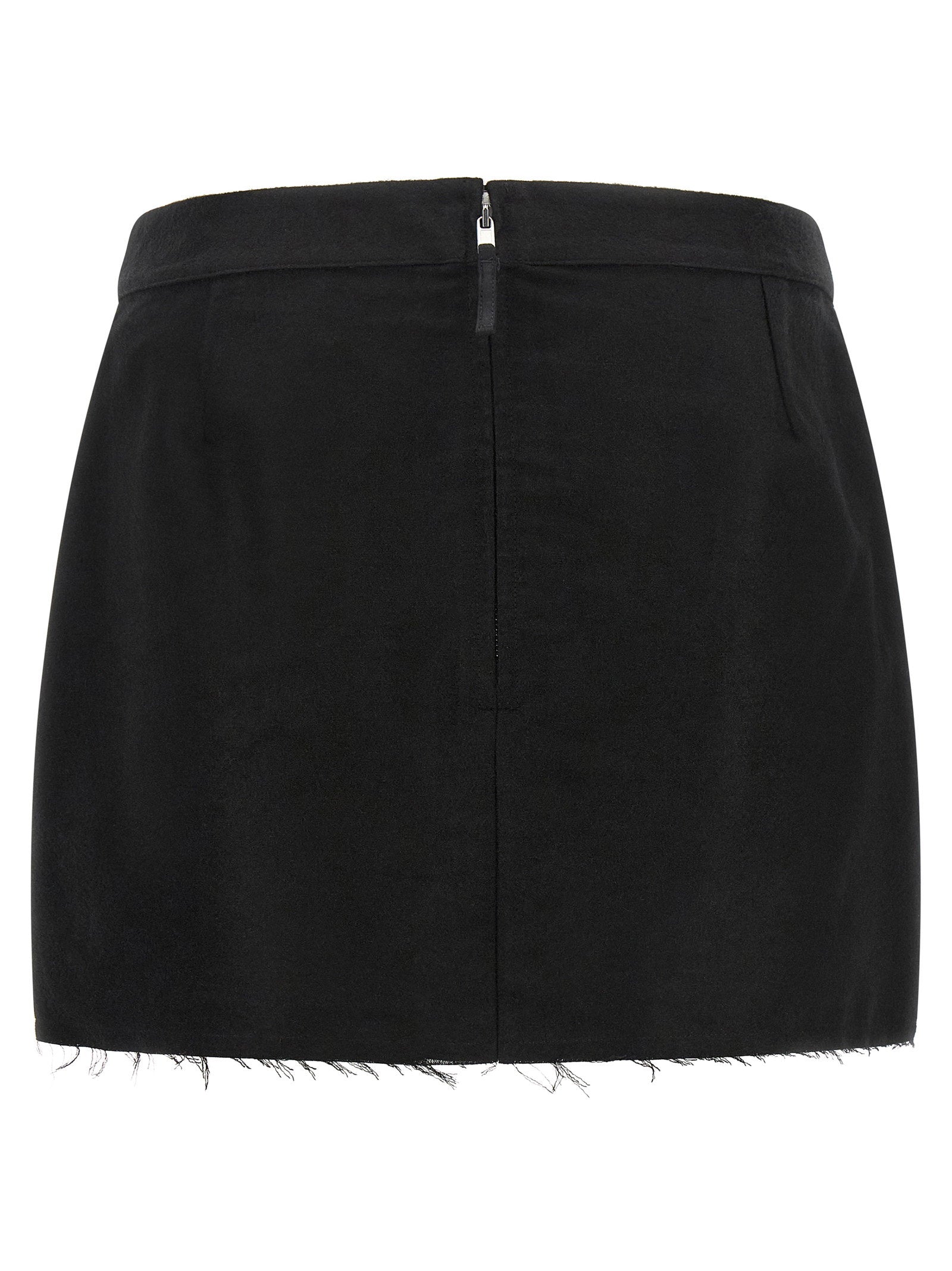 Rick Owens Fog Cutoff Skirt Black