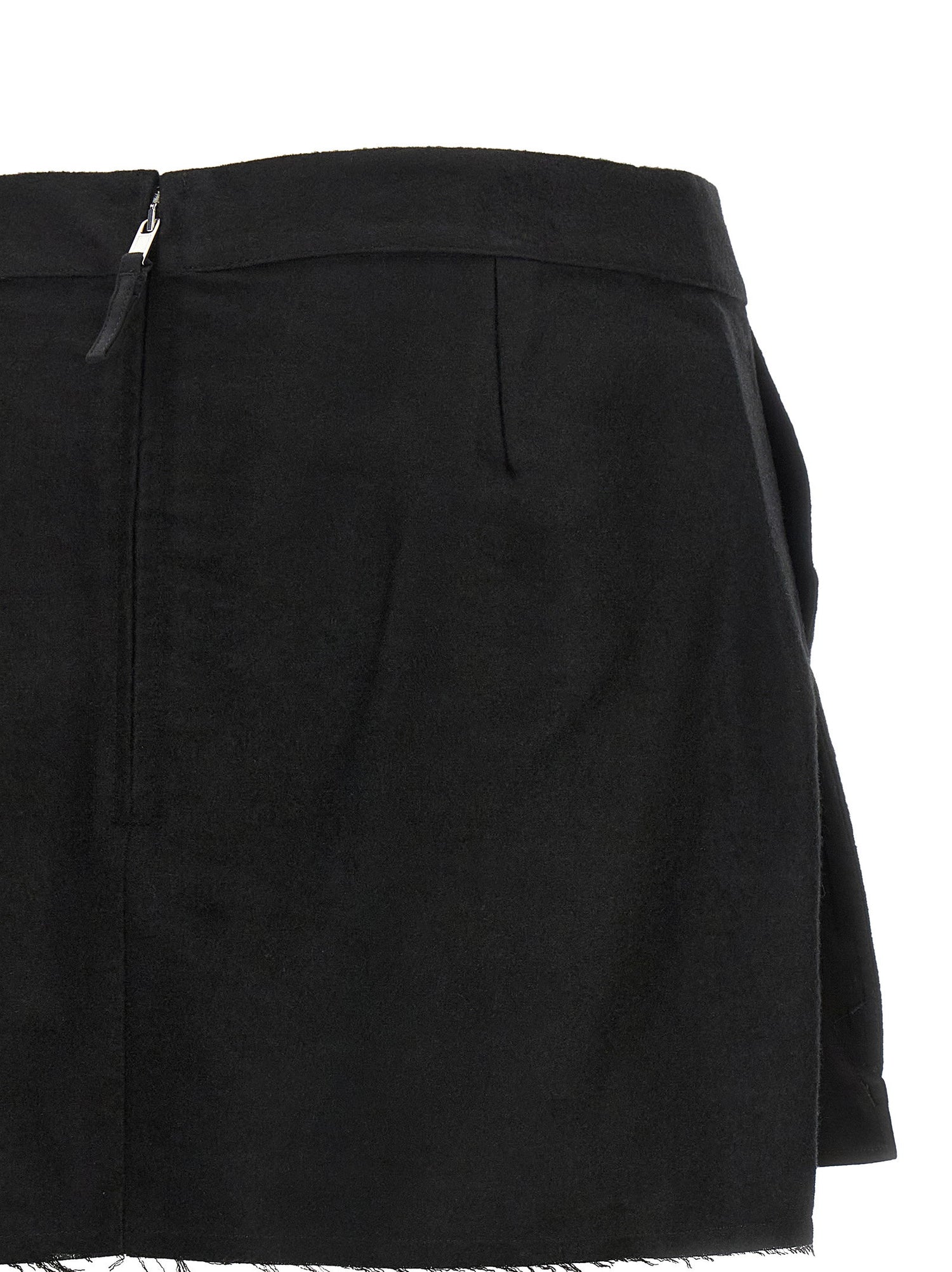 Rick Owens Fog Cutoff Skirt Black