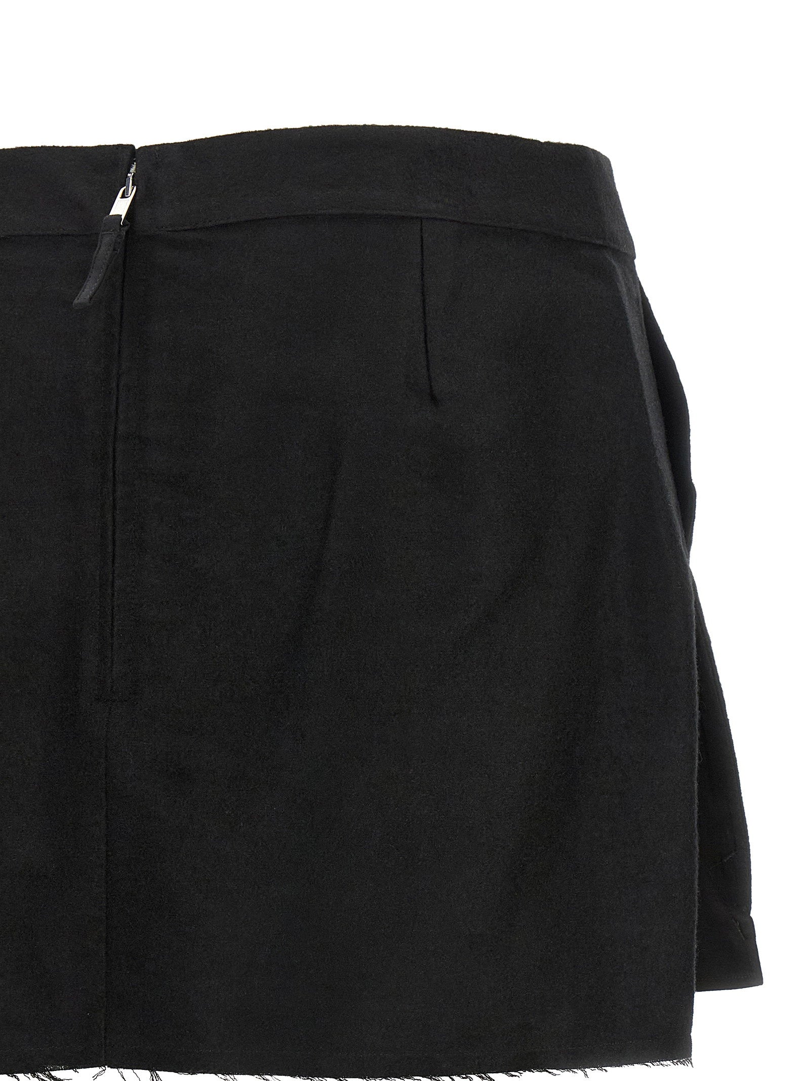 Rick Owens Fog Cutoff Skirt Black
