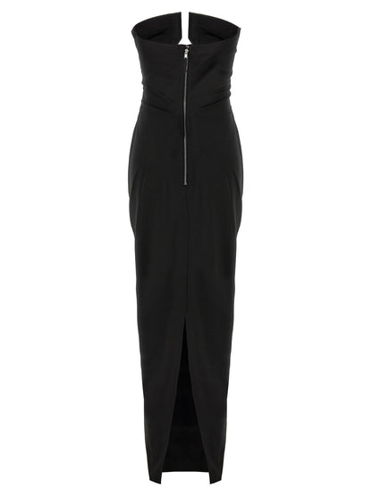 Rick Owens Prong Gown Dress Black