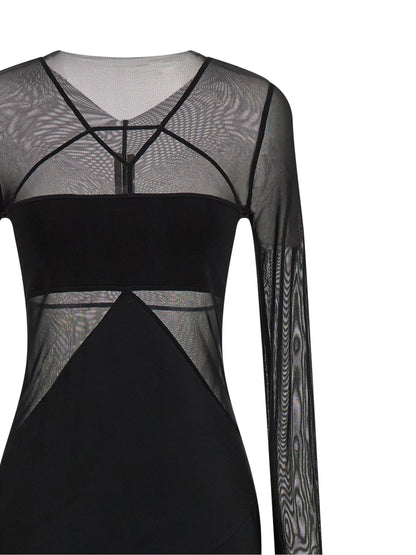 Rick Owens Combo Dress Black