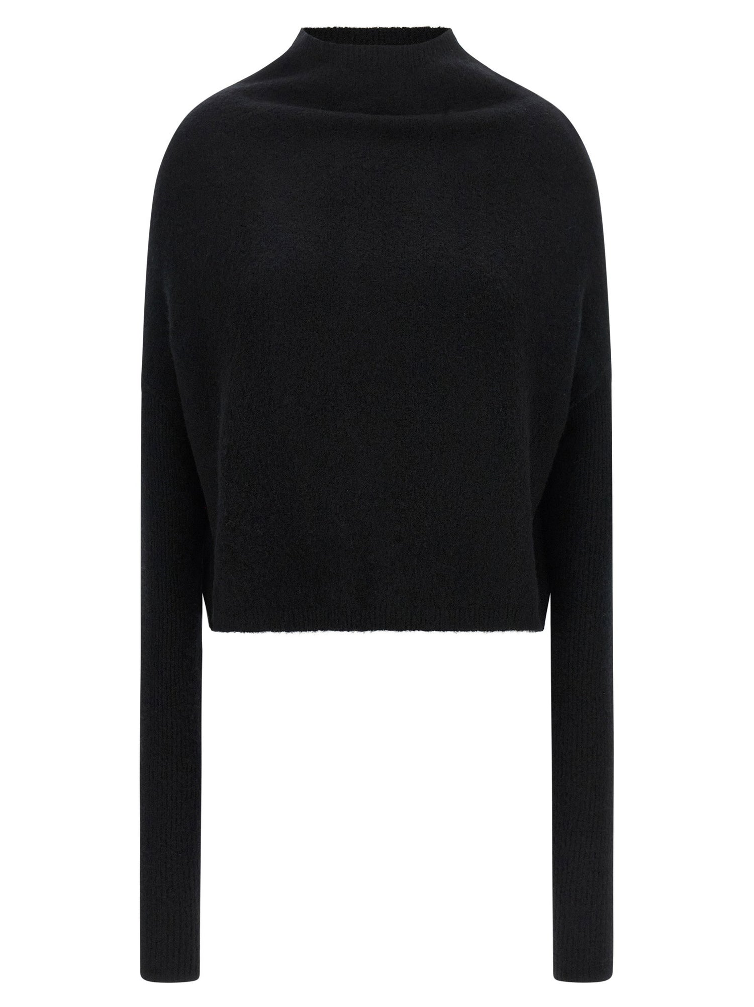 Rick Owens Ls Crater Sweater Black