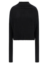 Rick Owens Ls Crater Sweater Black