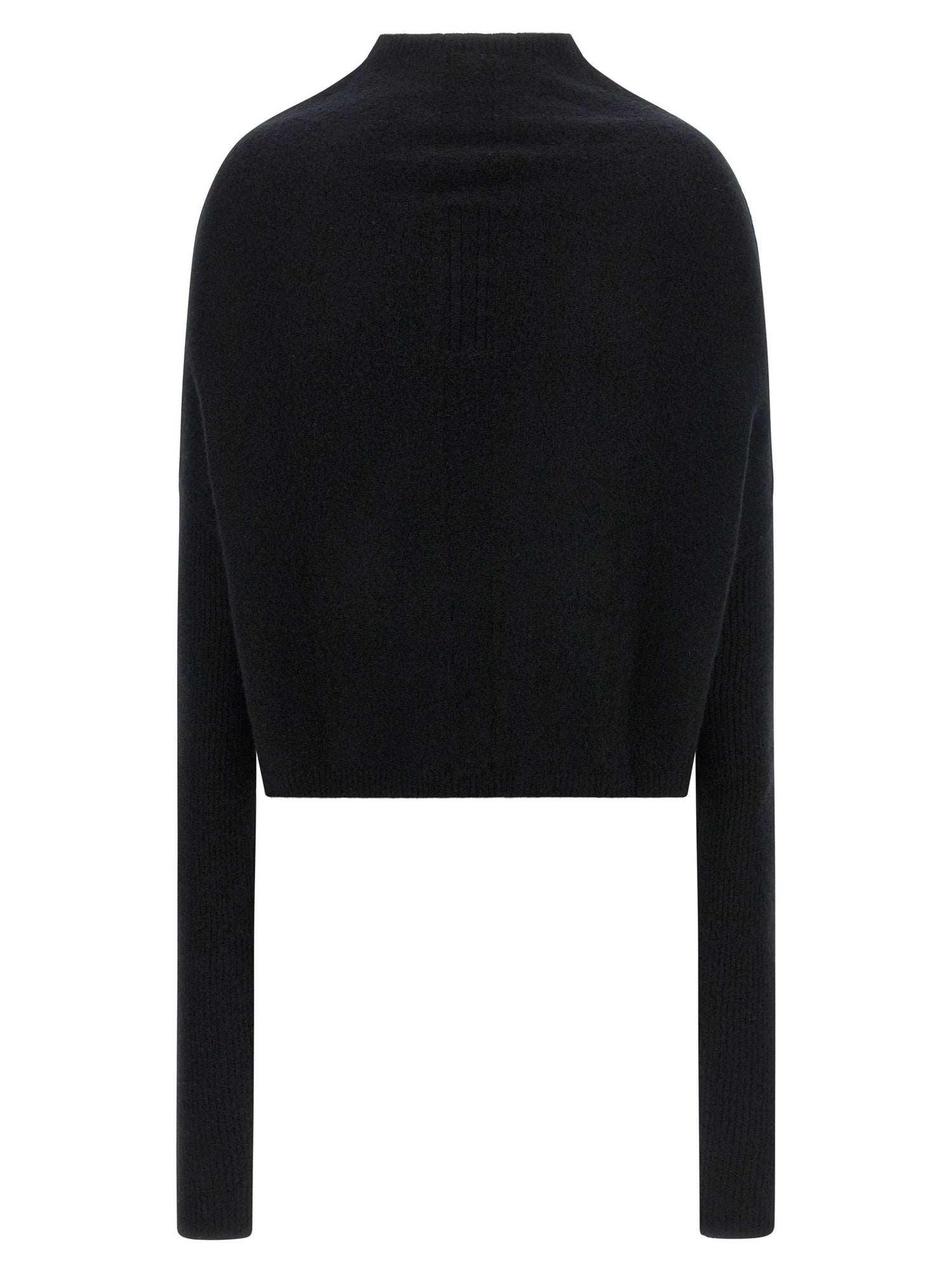 Rick Owens Ls Crater Sweater Black