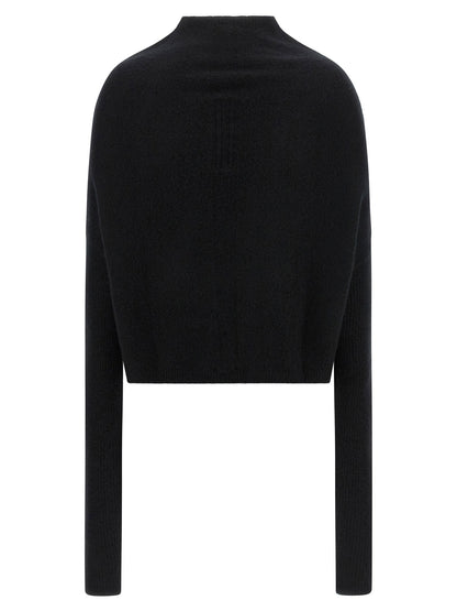 Rick Owens Ls Crater Sweater Black