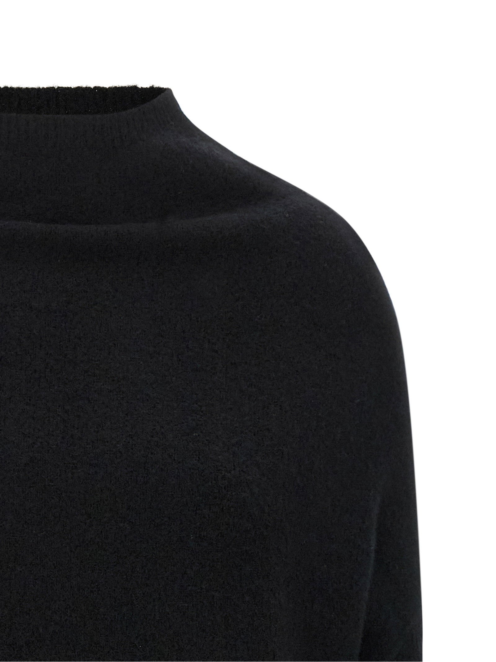 Rick Owens Ls Crater Sweater Black
