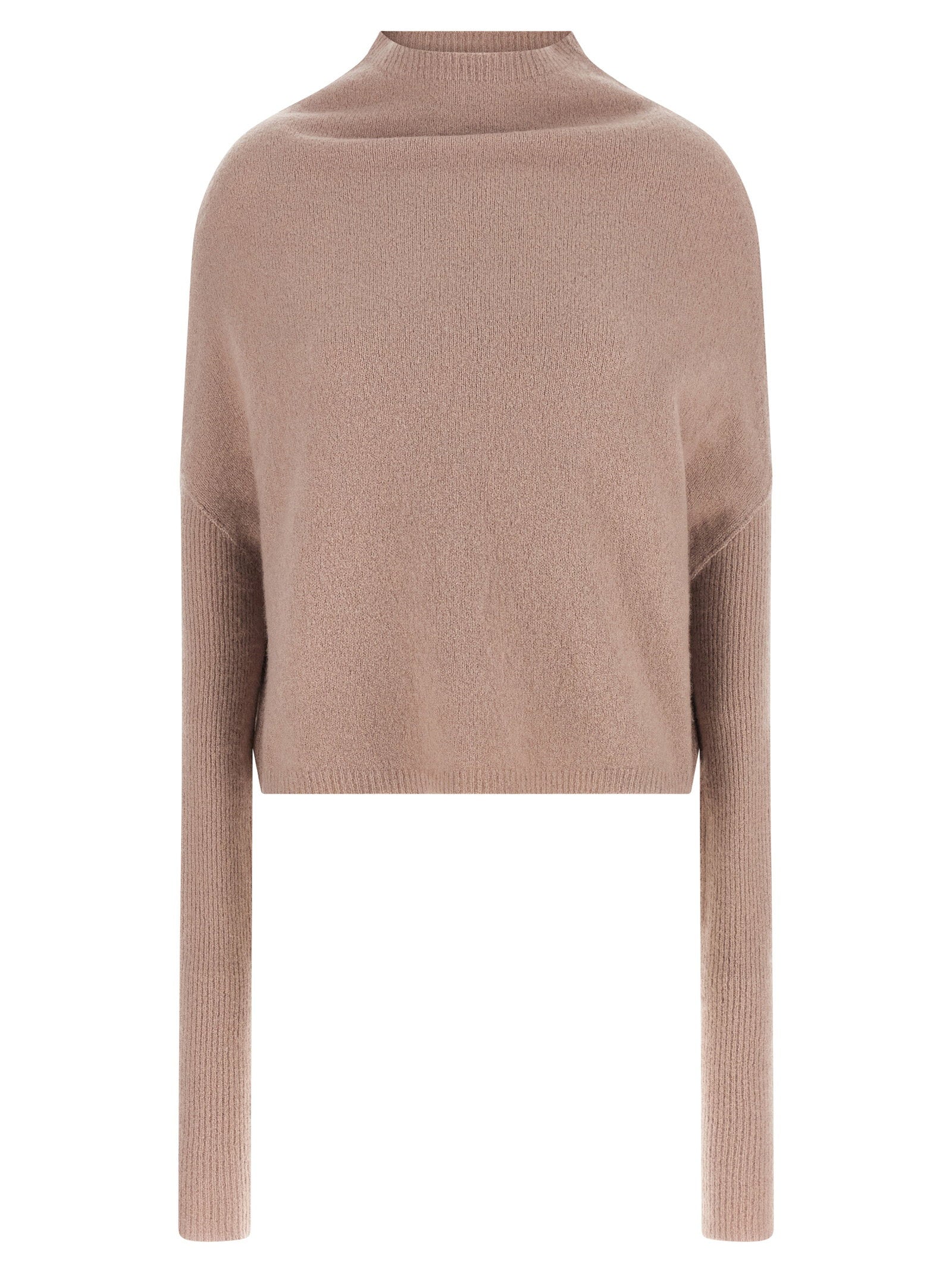 Rick Owens Ls Crater Sweater Pink