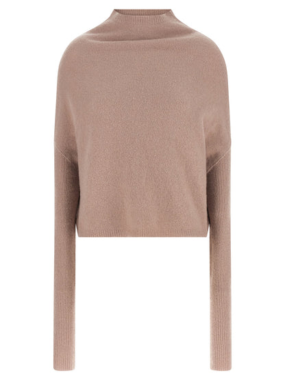 Rick Owens Ls Crater Sweater Pink