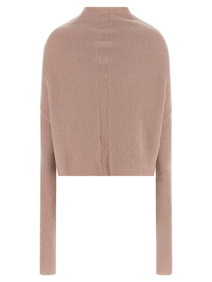 Rick Owens Ls Crater Sweater Pink