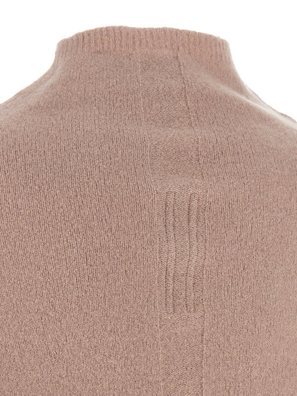 Rick Owens Ls Crater Sweater Pink