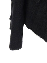Rick Owens Hooded Medium Wrap Cardigan Black