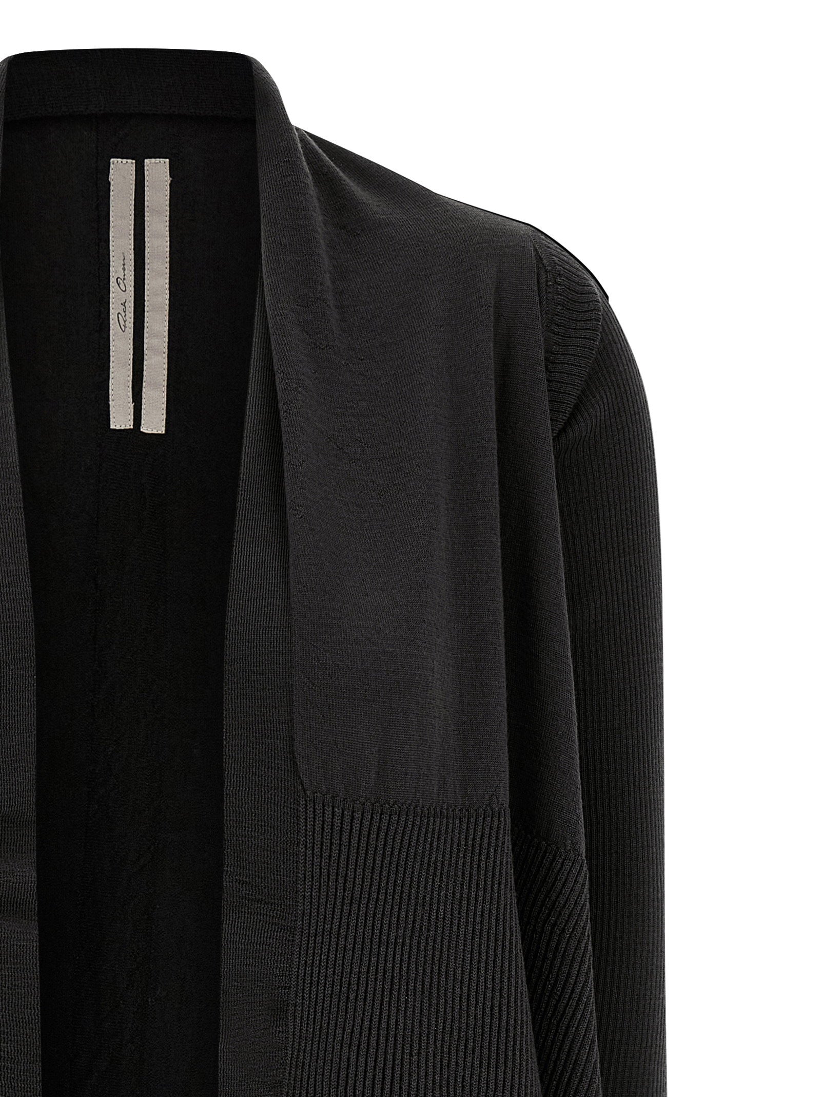 Rick Owens Medium Wrap Cardigan Black