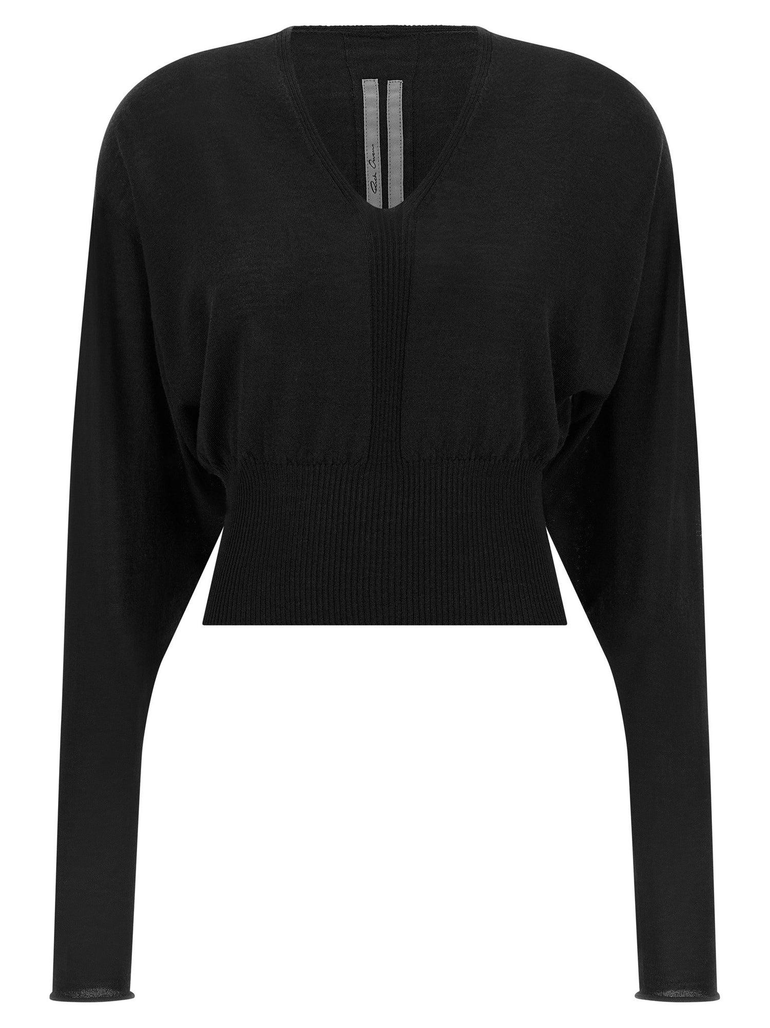 Rick Owens V Cropped Top Black