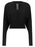 Rick Owens V Cropped Top Black