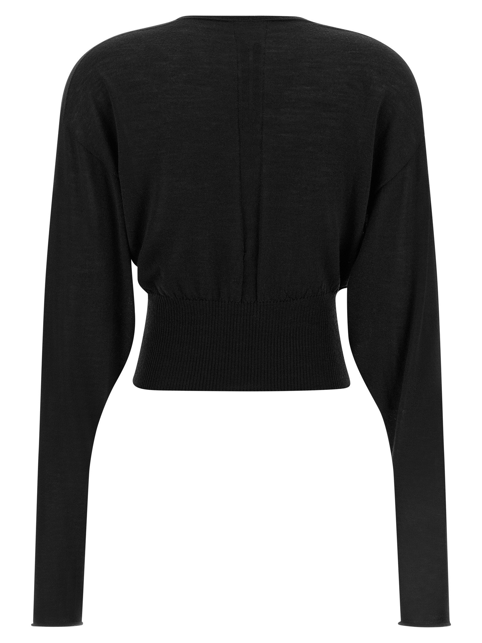 Rick Owens V Cropped Top Black