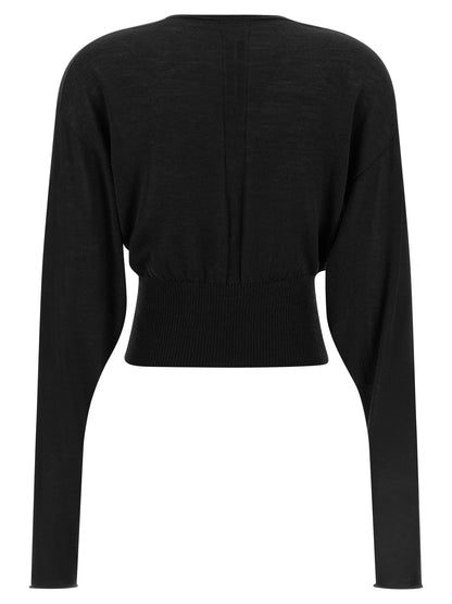 Rick Owens V Cropped Top Black