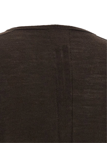 Rick Owens V Cropped Top Brown