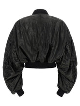Rick Owens Secchia Cropped Flight Bomber Jacket Black