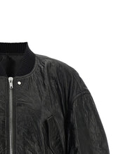 Rick Owens Secchia Cropped Flight Bomber Jacket Black