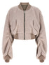 Rick Owens Secchia Cropped Flight Bomber Jacket Pink