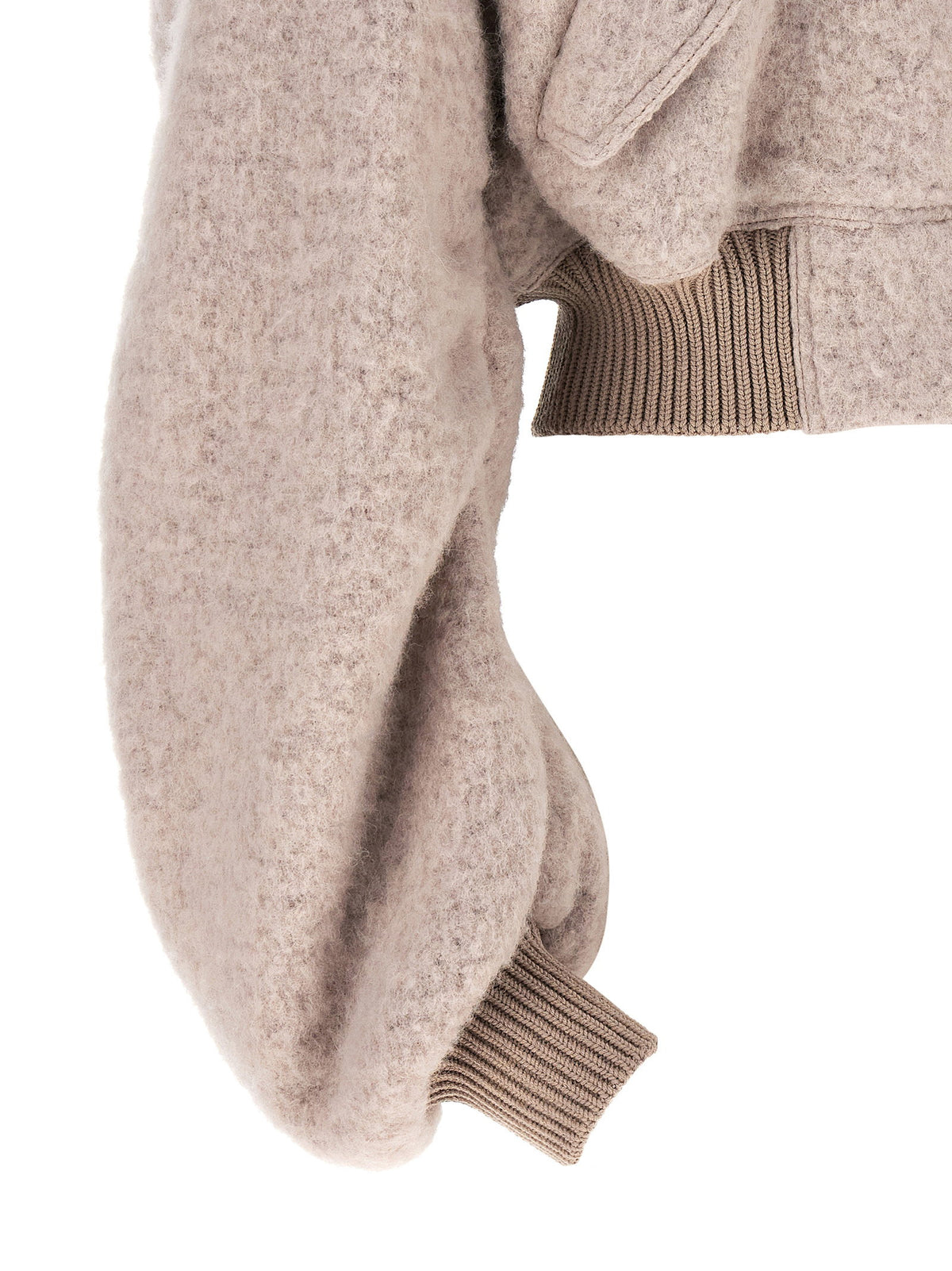 Rick Owens Secchia Cropped Flight Bomber Jacket Pink