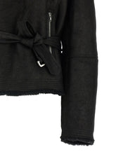 Rick Owens Cropped Flight Jacket Black