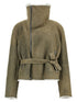 Rick Owens Cropped Flight Jacket Green