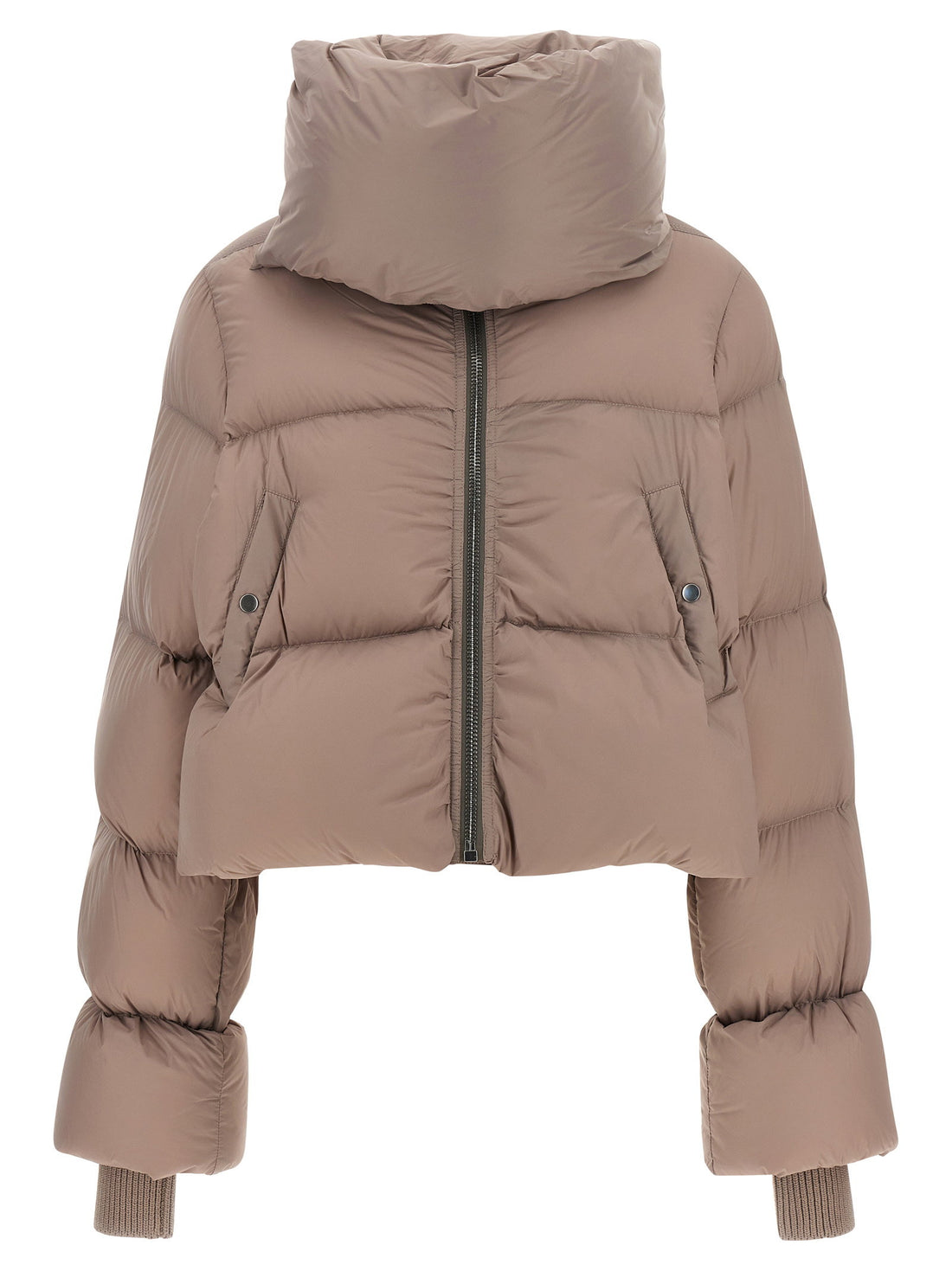 Rick Owens Funnel Neck Down Jacket Pink
