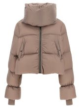 Rick Owens Funnel Neck Down Jacket Pink