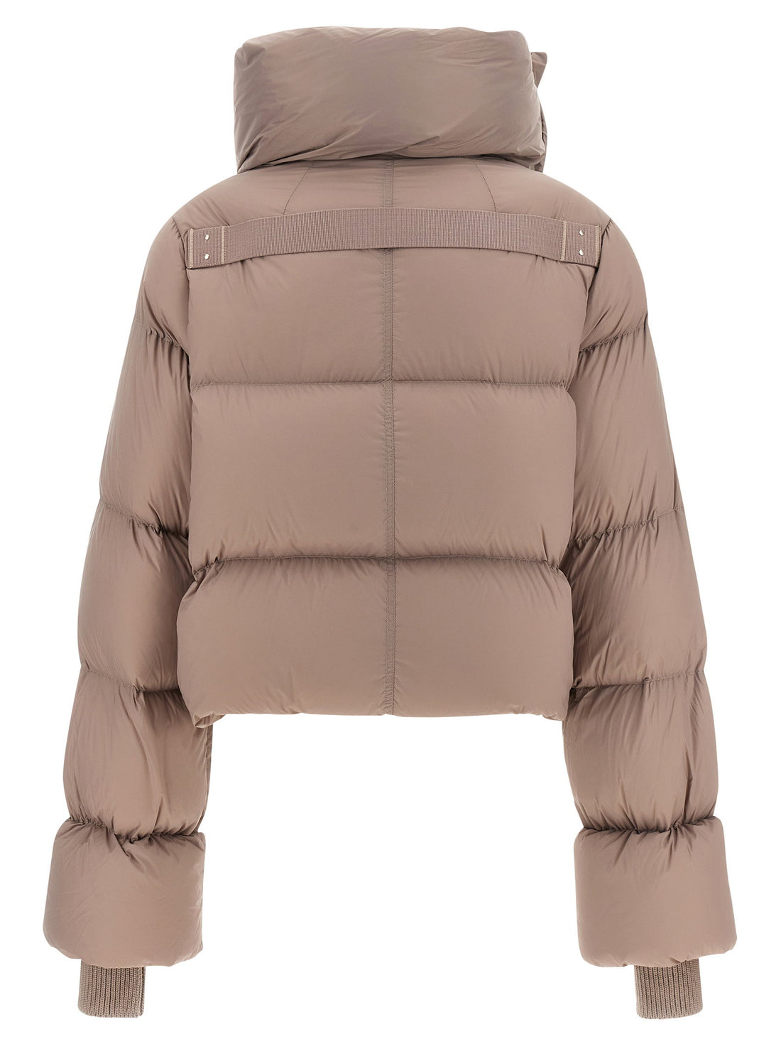 Rick Owens Funnel Neck Down Jacket Pink