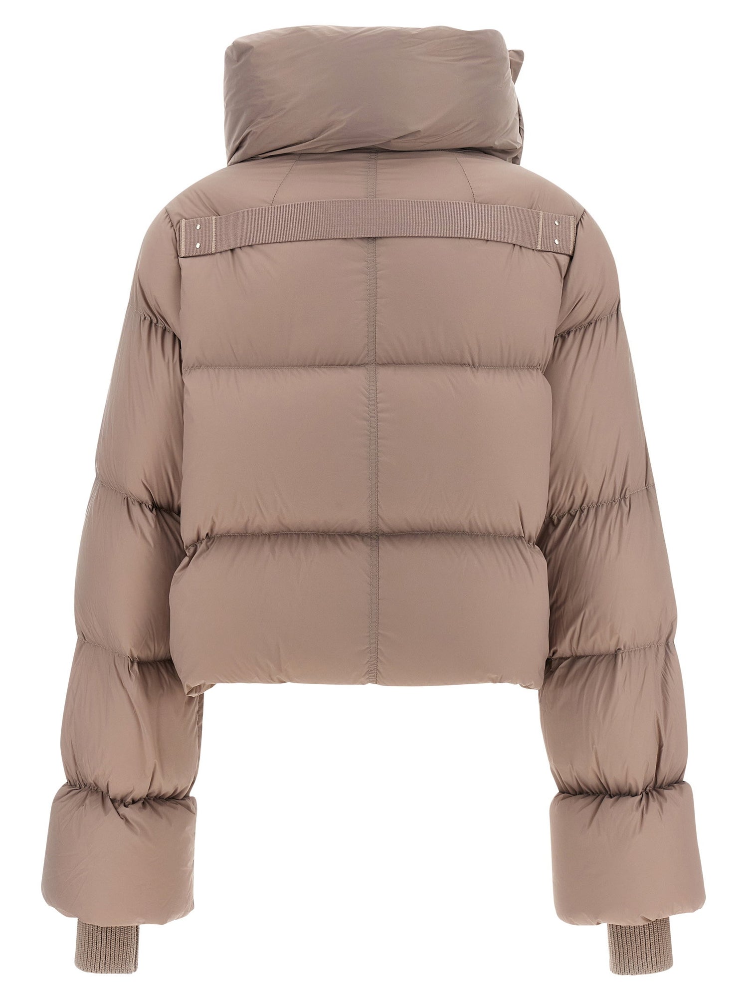 Rick Owens Funnel Neck Down Jacket Pink