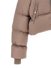 Rick Owens Funnel Neck Down Jacket Pink