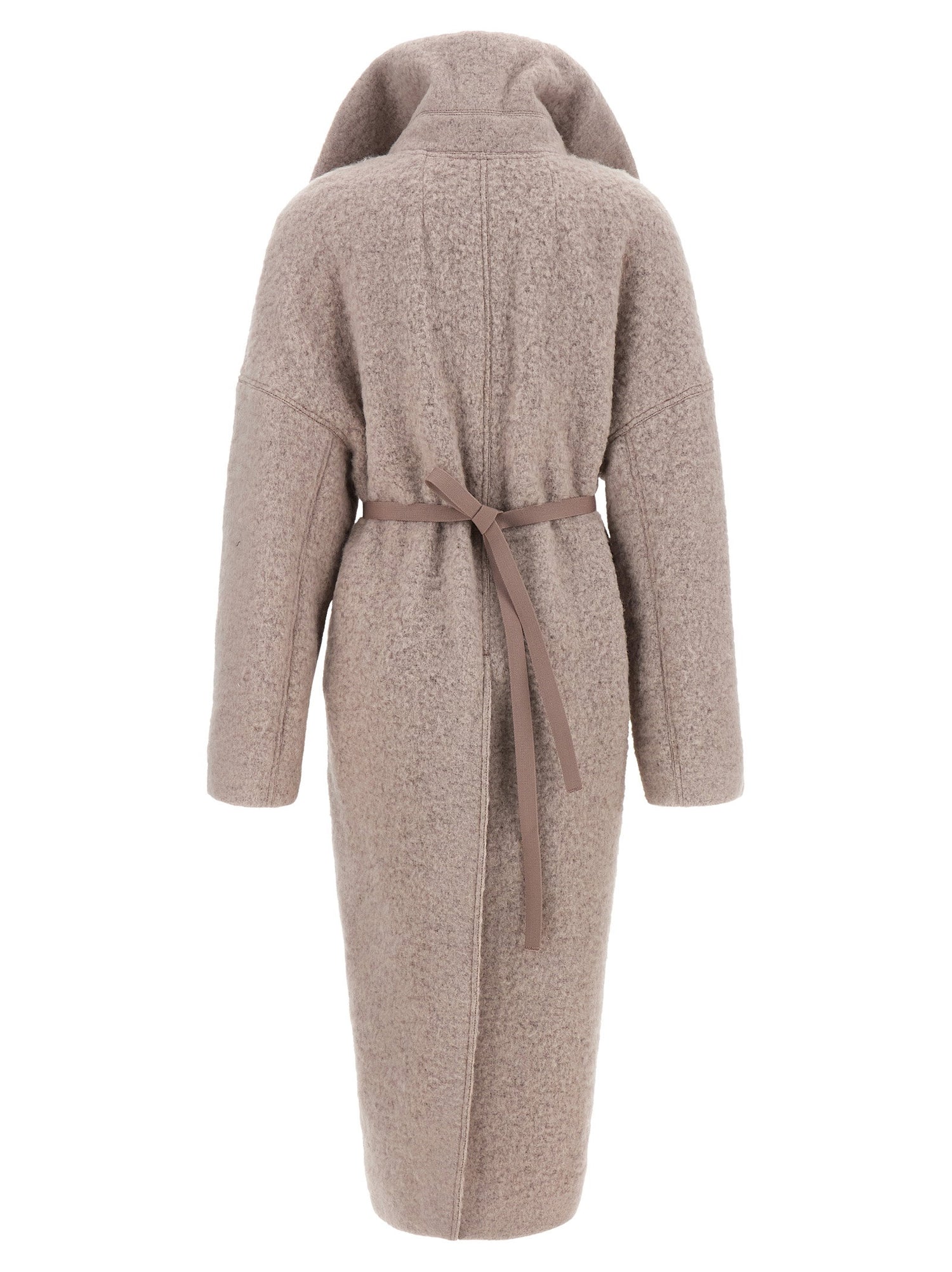 Rick Owens Dracucollar Belted Coat Pink