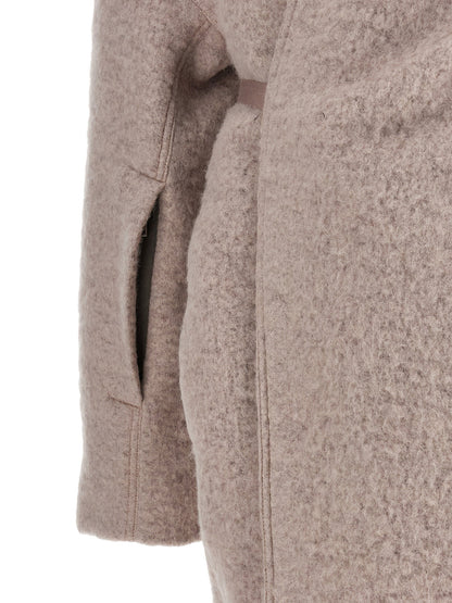 Rick Owens Dracucollar Belted Coat Pink