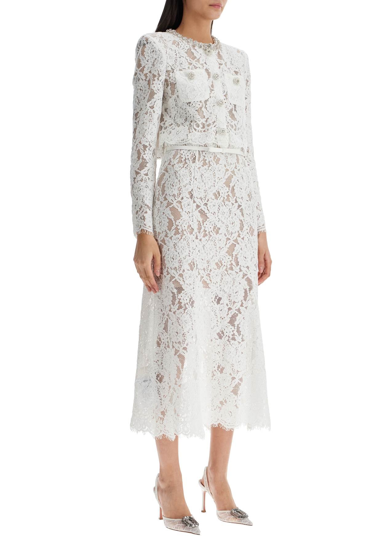 Sequins lace midi dress