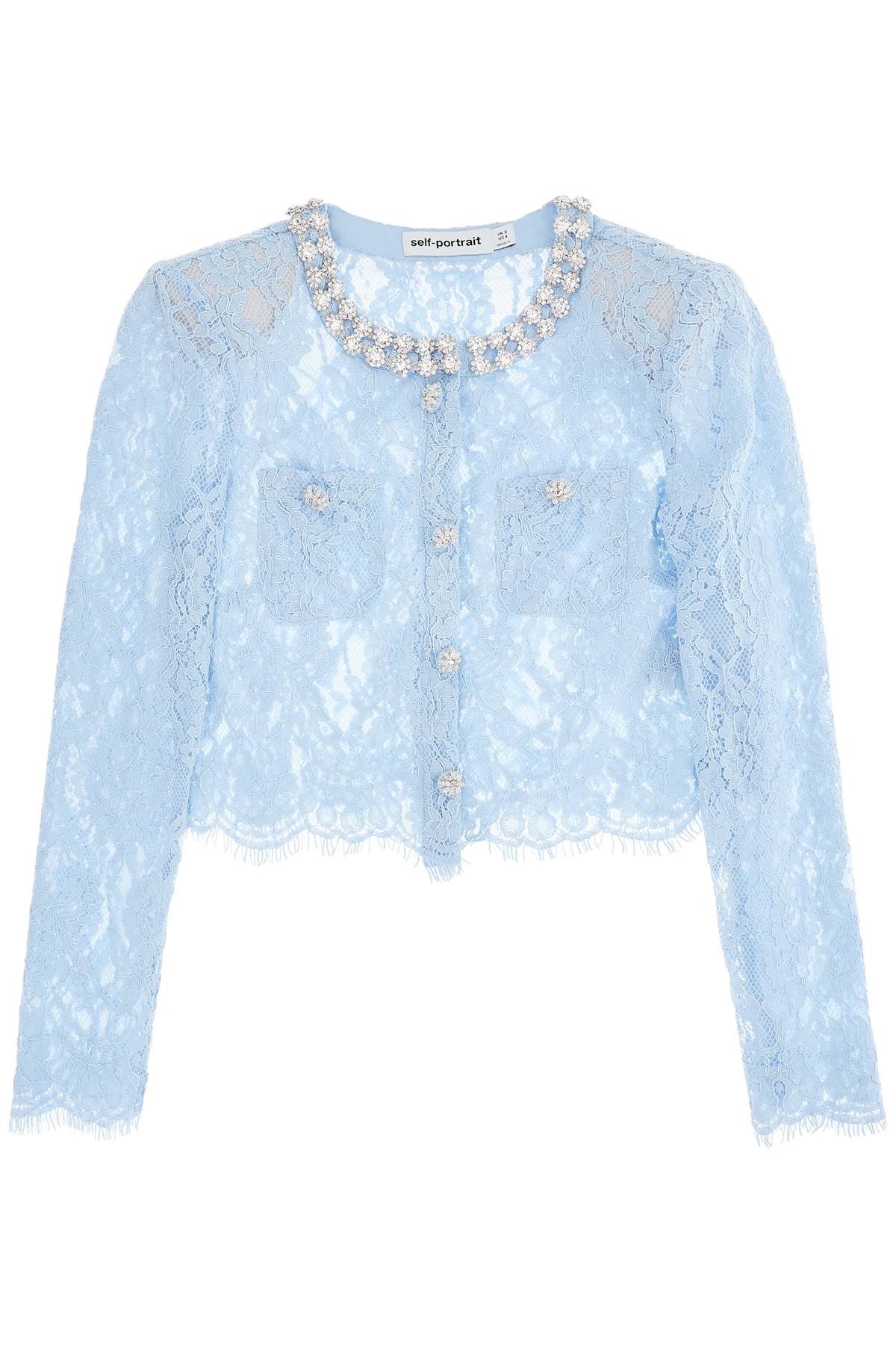 Long-sleeved lace top