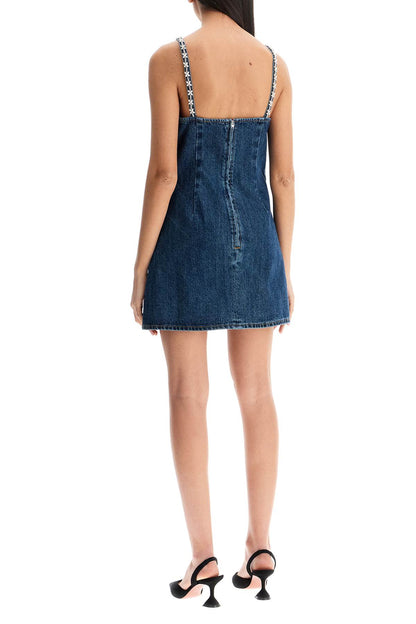 Diamond mini denim dress