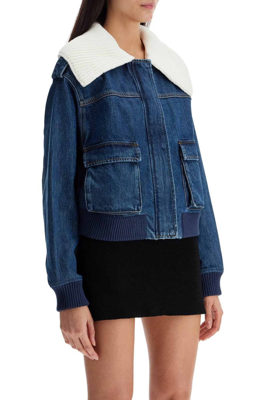 Denim bomber jacket