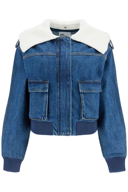 Denim bomber jacket