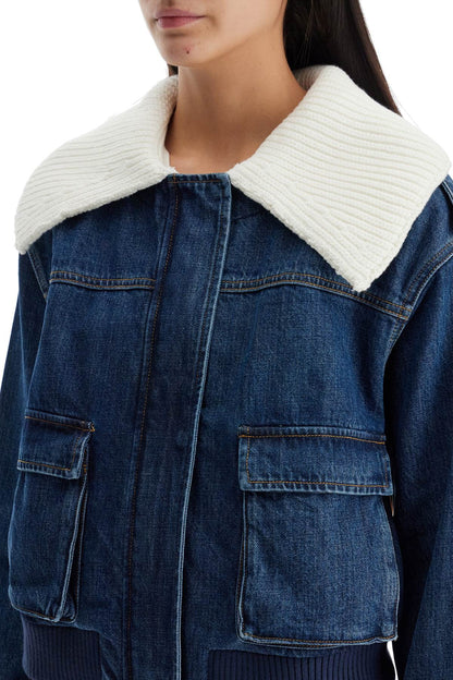 Veste bomber en jean