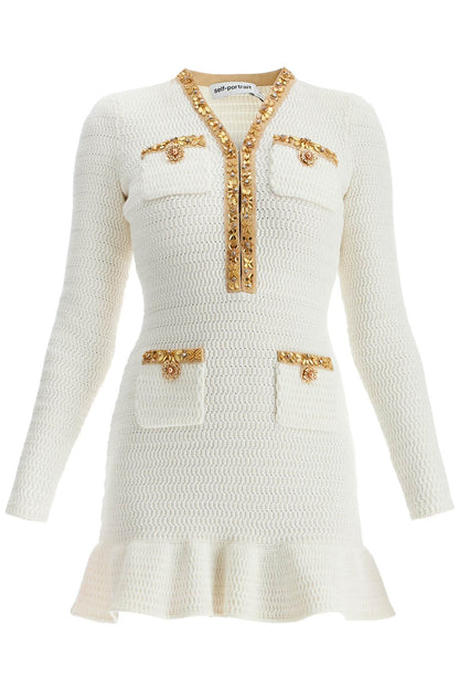 Mini-robe en maille lurex