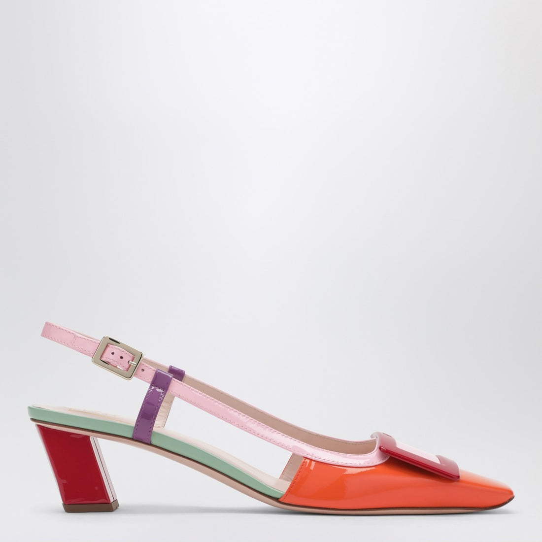 Roger Vivier Belle Vivier Patent Slingback Multicolor