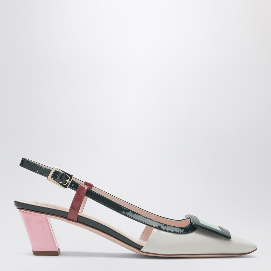 Roger Vivier Belle Vivier Patent Slingbacks Multicolor