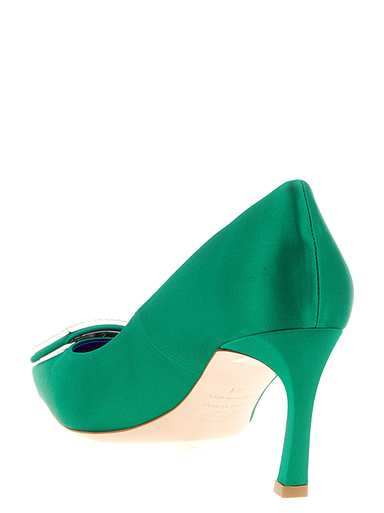 Roger Vivier Trompette Pumps Green