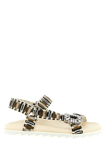 Roger Vivier Slidy Viv Trek Sandals Multicolor