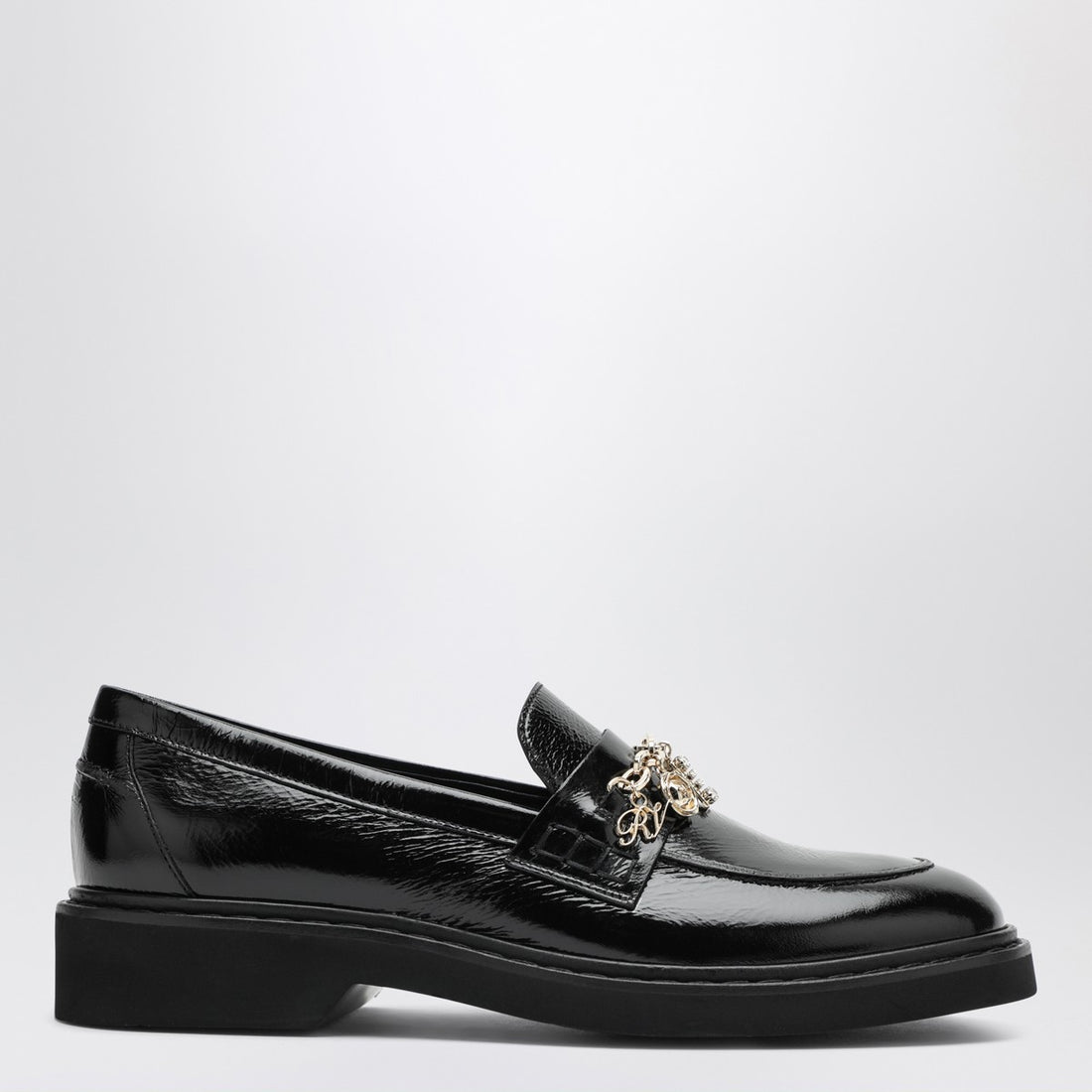Roger Vivier Black Patent Leather Viv&