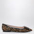 Roger Vivier Gommettine Leopard Ballet Flats Beige