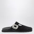 Roger Vivier Suede Slidy Mule With Crystals Black