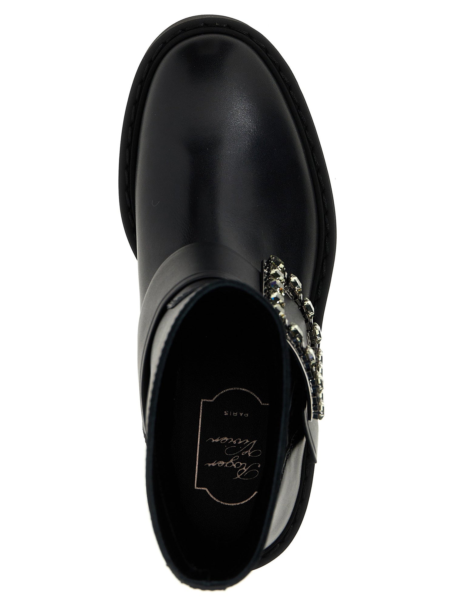 Roger Vivier Viv Rangers Ankle Boots Black