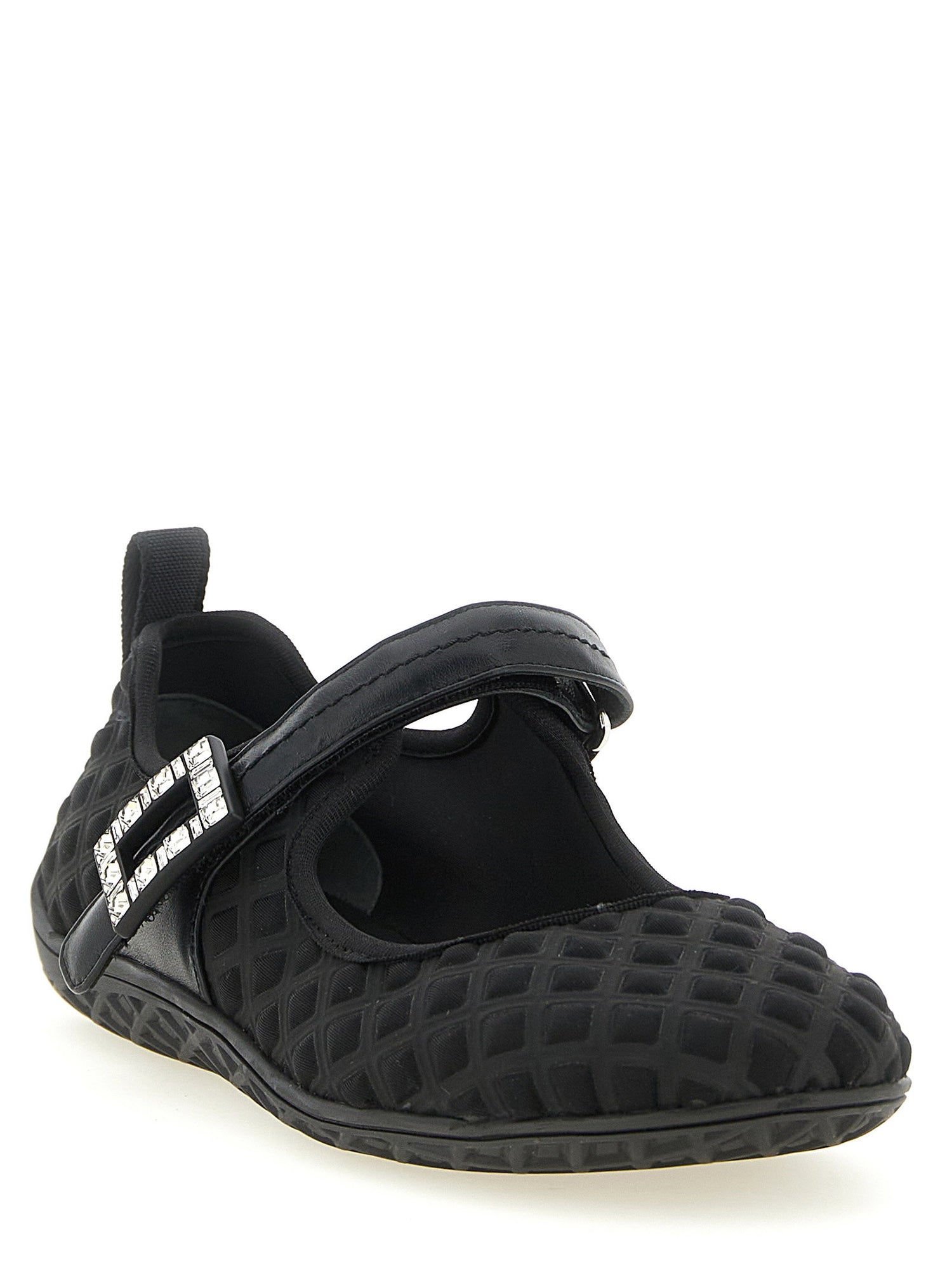 Roger Vivier Viv Low Ballet Flats Black
